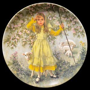 Vintage RECO Collector Plate "Little Bo Peep" by John McClelland, 1983